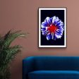 Blue Flower With Red Center Cheap