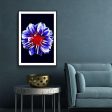 Blue Flower With Red Center Cheap