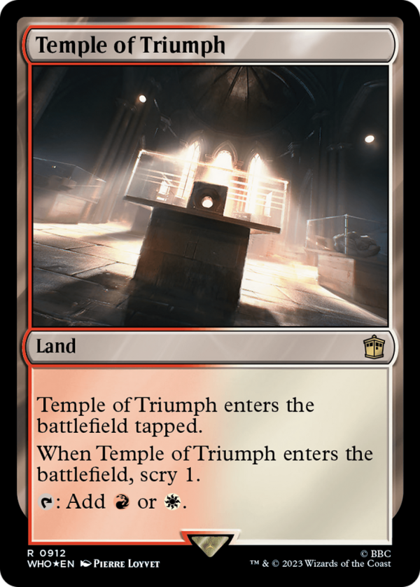 Temple of Triumph (Surge Foil) [Doctor Who] on Sale