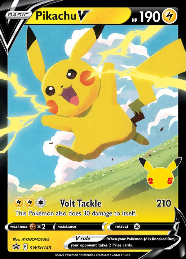 Pikachu V (SWSH143) (Celebrations) [Sword & Shield: Black Star Promos] Online now