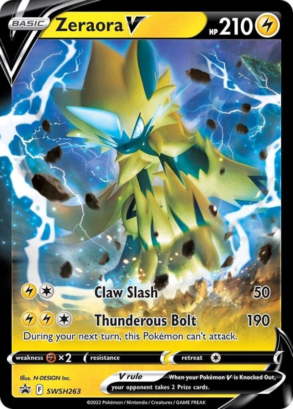 Zeraora V (SWSH263) [Sword & Shield: Black Star Promos] Online now