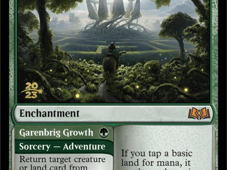 Virtue of Strength    Garenbrig Growth [Wilds of Eldraine Prerelease Promos] Cheap