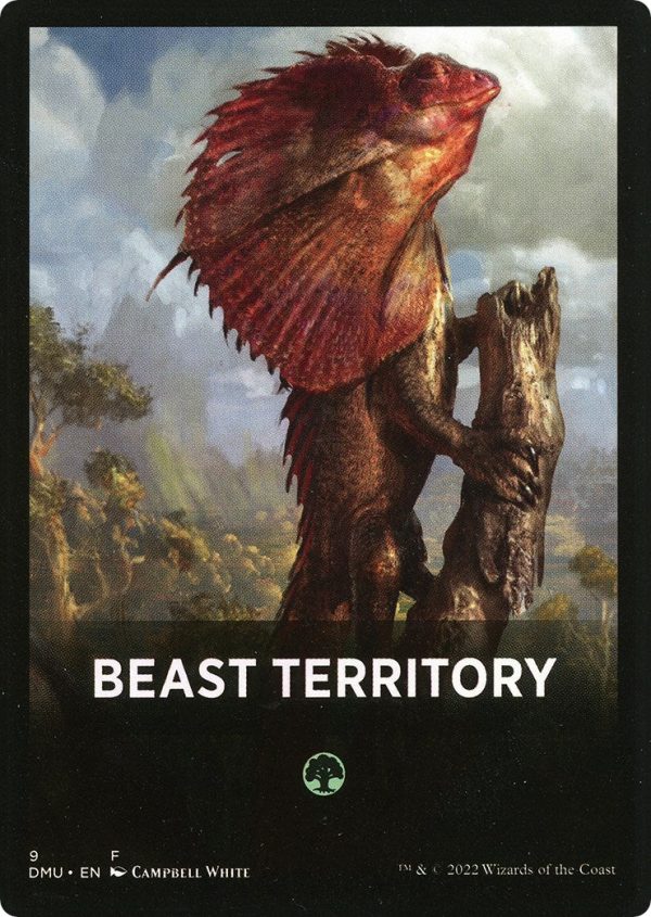 Beast Territory Theme Card [Dominaria United Tokens] Discount