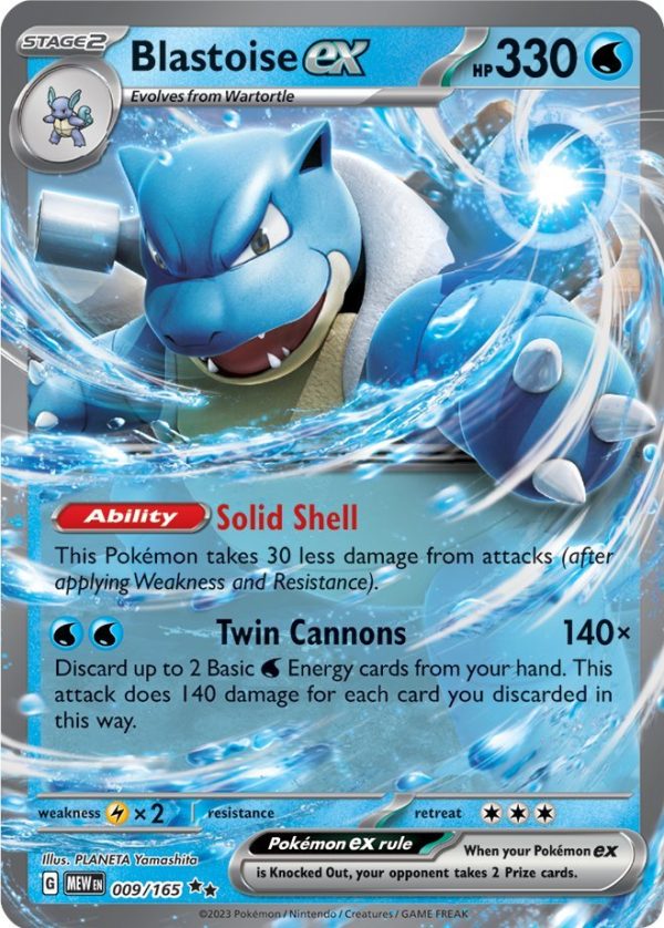 Blastoise ex (009 165) [Scarlet & Violet: 151] Fashion