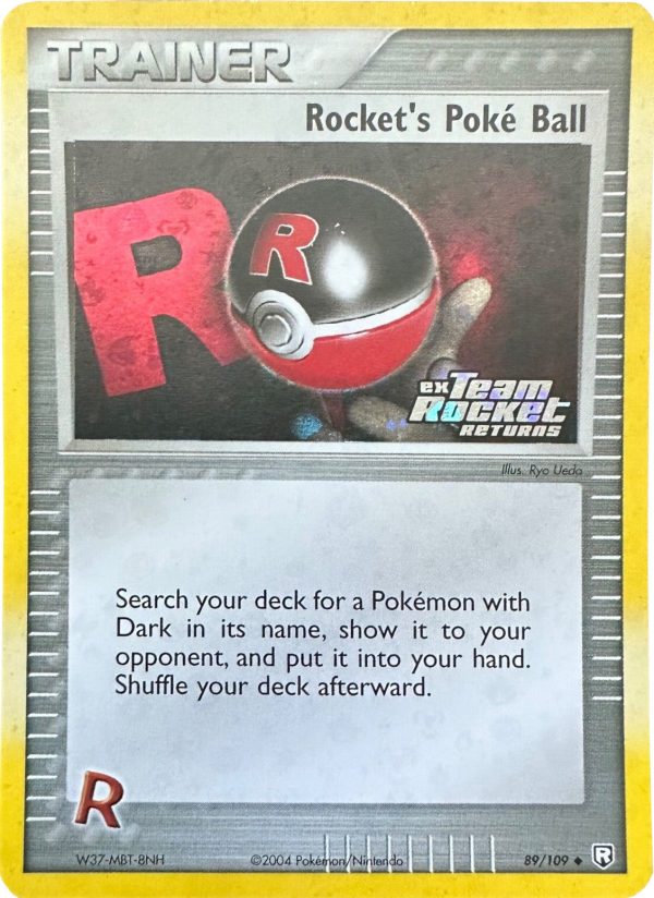 Rocket s Poke Ball (89 109) (Stamped) [EX: Team Rocket Returns] For Discount