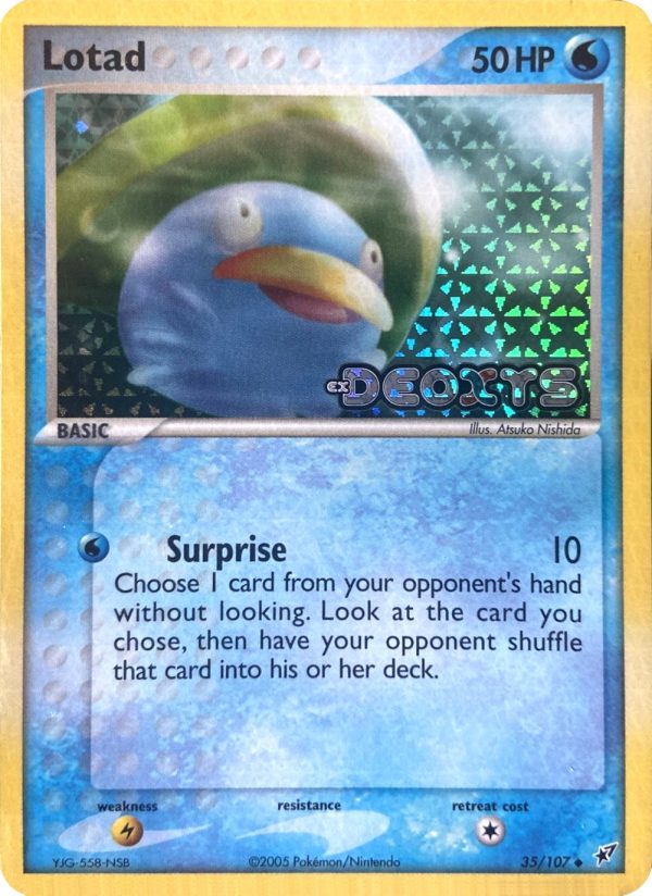 Lotad (35 107) (Stamped) [EX: Deoxys] Cheap