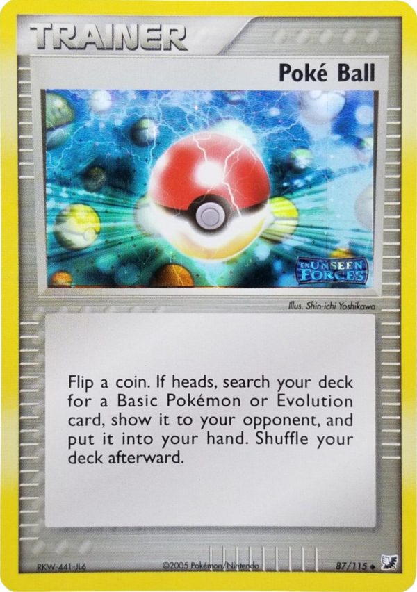 Poke Ball (87 115) (Stamped) [EX: Unseen Forces] Sale