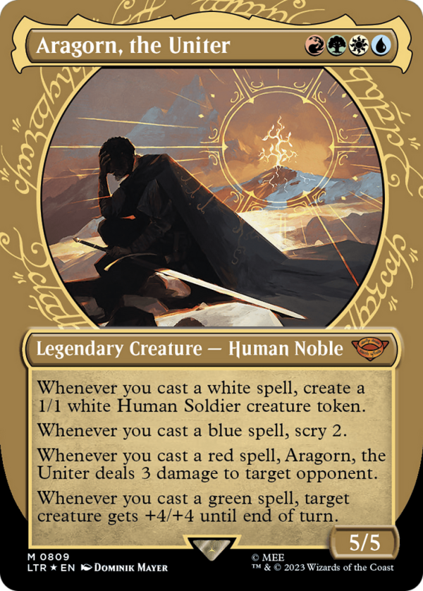 Aragorn, the Uniter (Showcase) (Surge Foil) [The Lord of the Rings: Tales of Middle-Earth] Supply