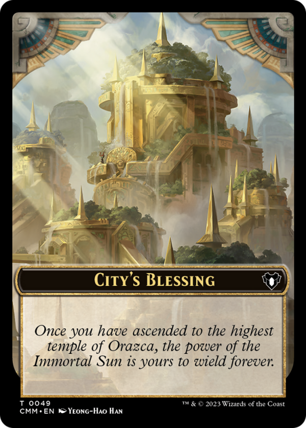 City s Blessing    Construct (0075) Double-Sided Token [Commander Masters Tokens] Cheap