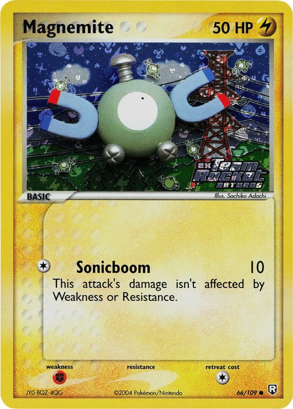 Magnemite (66 109) (Stamped) [EX: Team Rocket Returns] on Sale