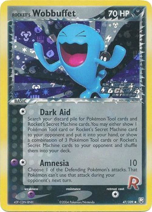 Rocket s Wobbuffet (47 109) (Stamped) [EX: Team Rocket Returns] Online Hot Sale