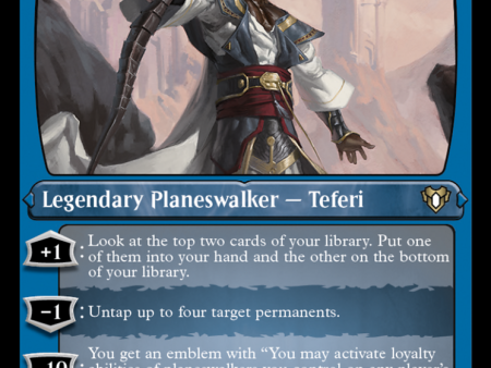 Teferi, Temporal Archmage (Foil Etched) [Commander Masters] Hot on Sale