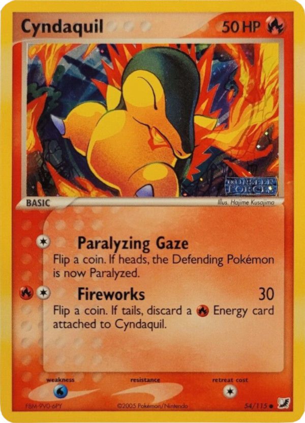 Cyndaquil (54 115) (Stamped) [EX: Unseen Forces] Online now