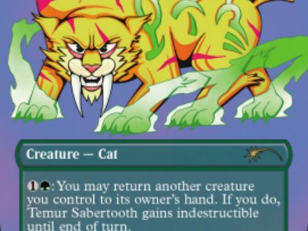 Temur Sabertooth (Borderless) [Secret Lair Drop Series] Cheap