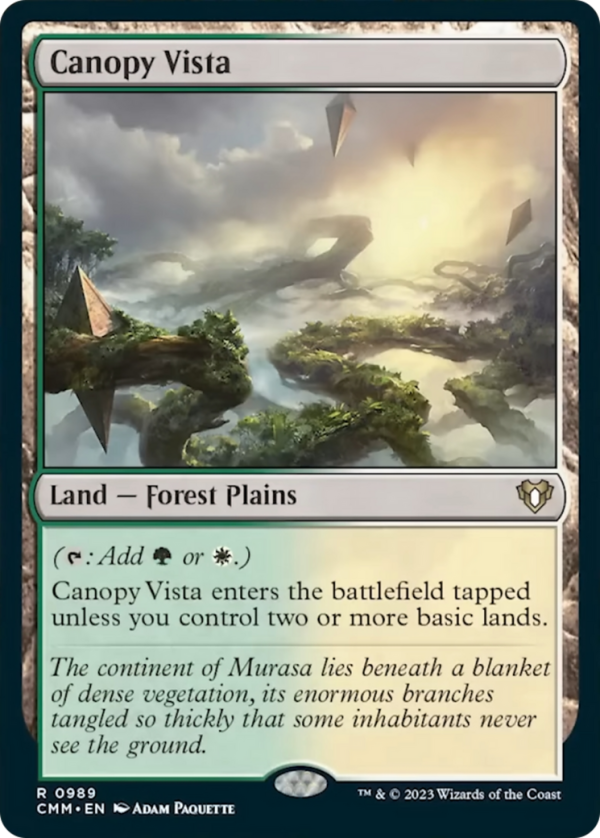 Canopy Vista [Commander Masters] Hot on Sale