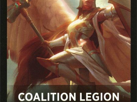 Coalition Legion Theme Card [Dominaria United Tokens] For Sale