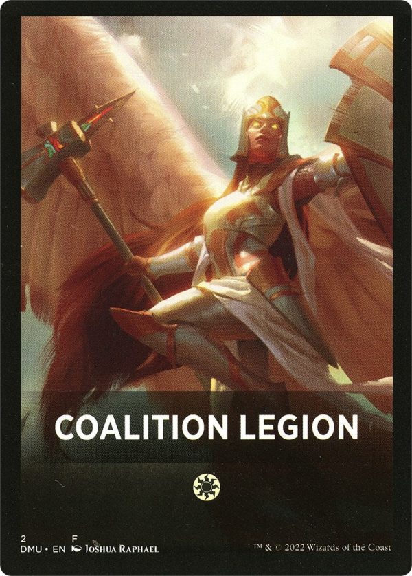 Coalition Legion Theme Card [Dominaria United Tokens] For Sale