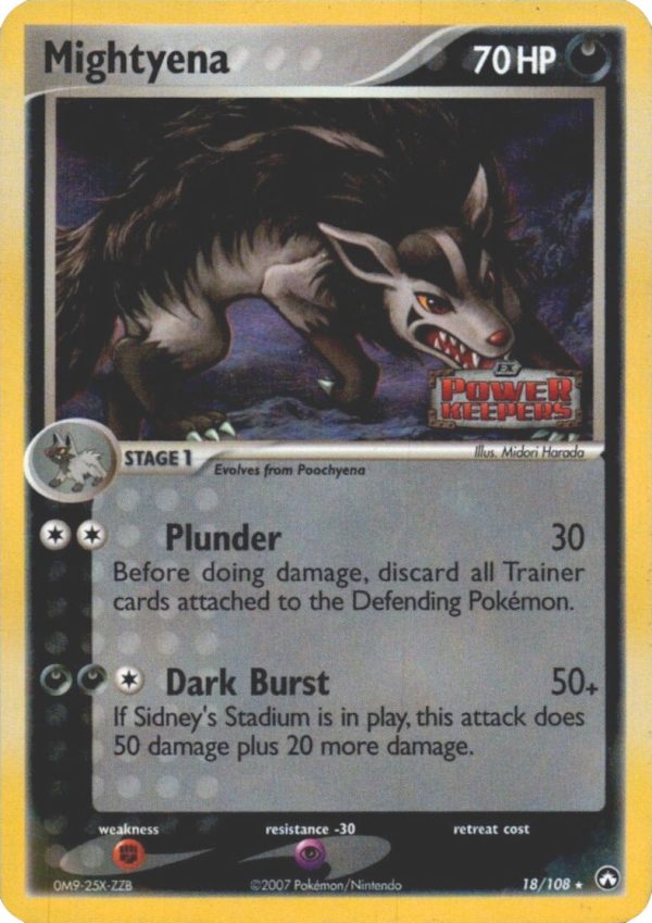 Mightyena (18 108) (Stamped) [EX: Power Keepers] Sale