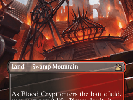 Blood Crypt (Borderless) [Ravnica Remastered] Fashion