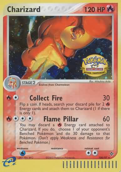 Charizard (100 97) (National Championship 2004) [League & Championship Cards] Hot on Sale