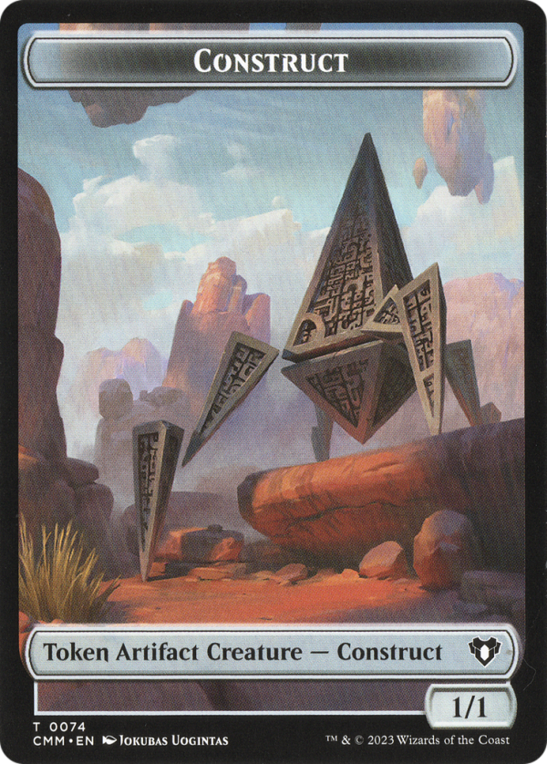 Thopter    Construct (0074) Double-Sided Token [Commander Masters Tokens] Online Hot Sale