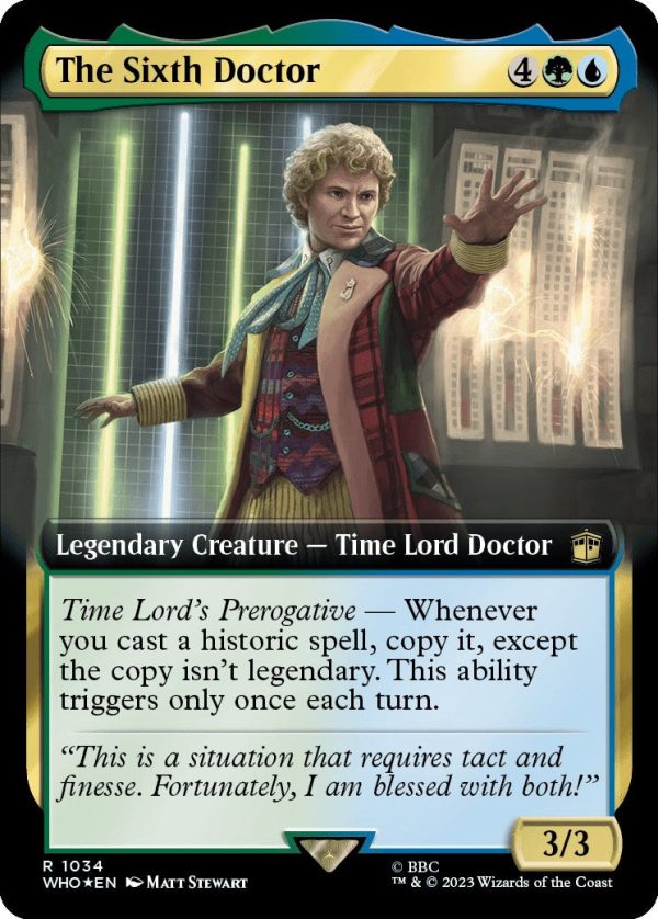 The Sixth Doctor (Extended Art) (Surge Foil) [Doctor Who] Online Sale