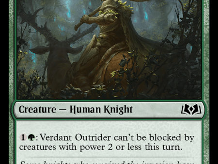 Verdant Outrider [Wilds of Eldraine] Sale