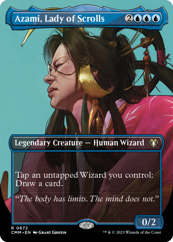 Azami, Lady of Scrolls (Borderless Profile) [Commander Masters] Online now