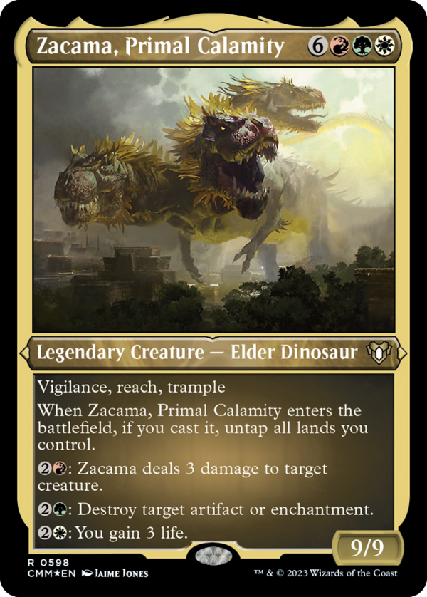 Zacama, Primal Calamity (Foil Etched) [Commander Masters] Hot on Sale