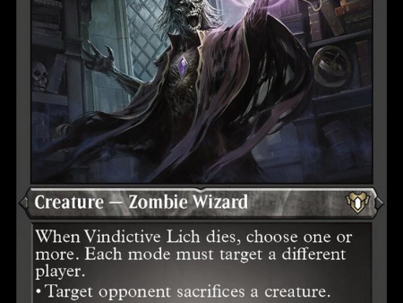 Vindictive Lich (Foil Etched) [Commander Masters] Sale