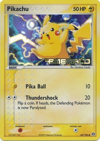 Pikachu (60 106) (Stamped) [EX: Emerald] Online Sale