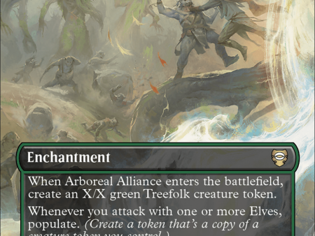 Arboreal Alliance (Borderless) (Surge Foil) [The Lord of the Rings: Tales of Middle-Earth Commander] Online