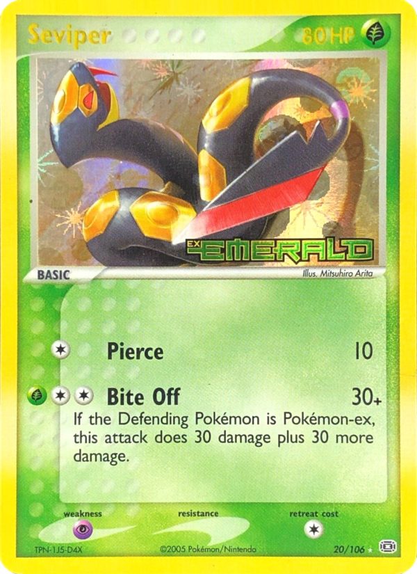 Seviper (20 106) (Stamped) [EX: Emerald] Cheap