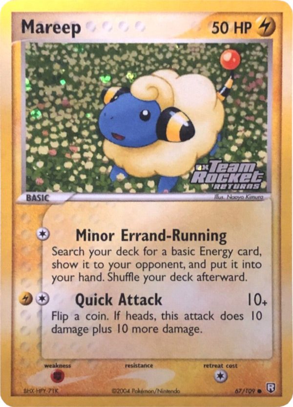 Mareep (67 109) (Stamped) [EX: Team Rocket Returns] Supply