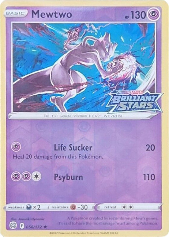 Mewtwo (056 172) (Brilliant Stars Stamped) [Sword & Shield: Brilliant Stars] Online Hot Sale