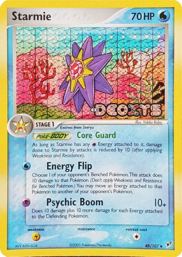 Starmie (48 107) (Stamped) [EX: Deoxys] For Sale