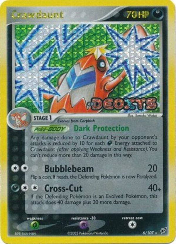 Crawdaunt (6 107) (Stamped) [EX: Deoxys] on Sale