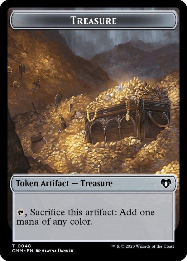 Treasure    Construct (0042) Double-Sided Token [Commander Masters Tokens] Online Sale