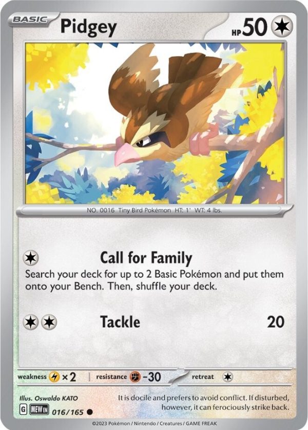 Pidgey (016 165) [Scarlet & Violet: 151] Supply