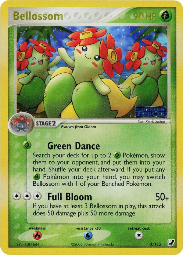 Bellossom (3 115) (Stamped) [EX: Unseen Forces] For Cheap