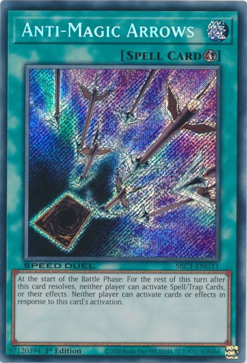 Anti-Magic Arrows [SBC1-ENG11] Secret Rare For Discount