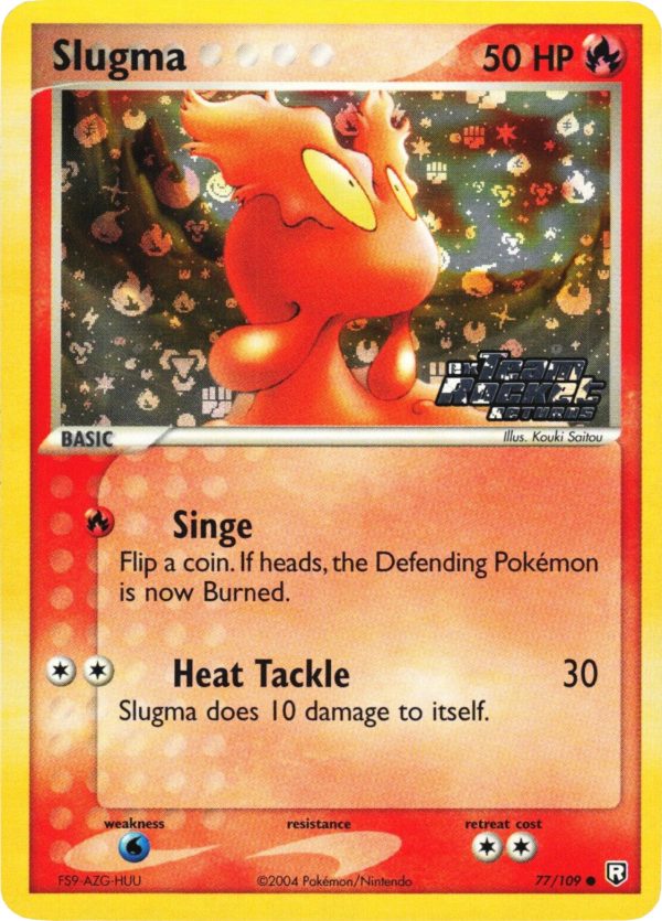 Slugma (77 109) (Stamped) [EX: Team Rocket Returns] Hot on Sale