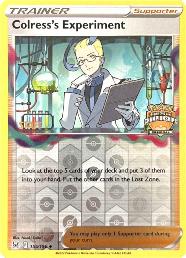 Colress s Experiment (Regional Championships) (Staff) [Sword & Shield: Lost Origin] Discount