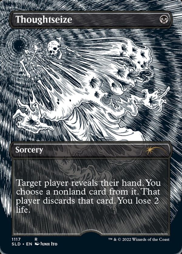 Thoughtseize (Borderless) [Secret Lair Drop Series] For Discount