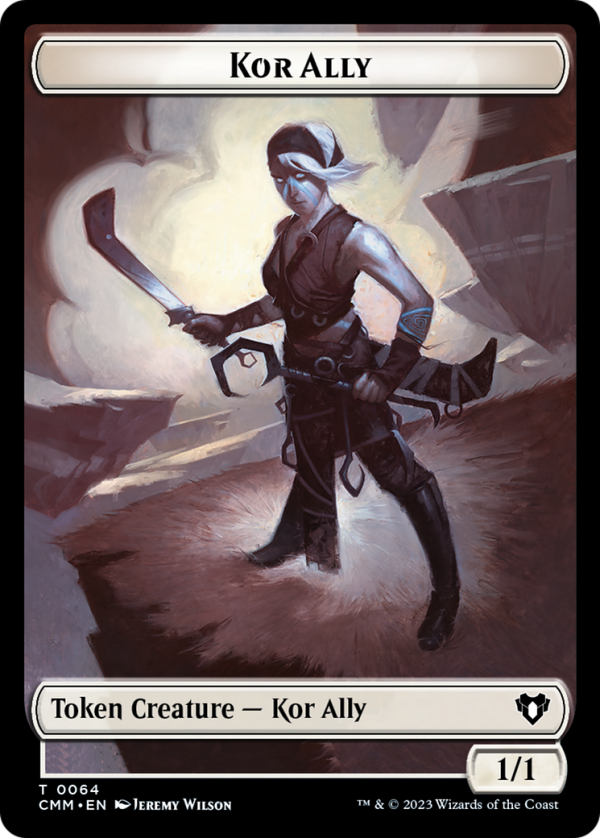 Wall    Kor Ally Double-Sided Token [Commander Masters Tokens] Online now