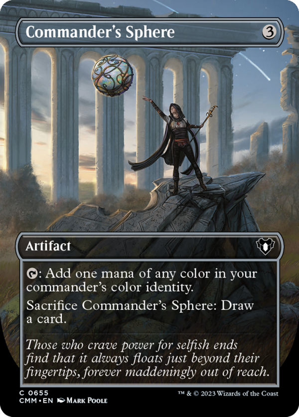 Commander s Sphere (Borderless Alternate Art) [Commander Masters] Hot on Sale