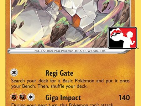 Regirock (075 189) [Prize Pack Series Three] Hot on Sale