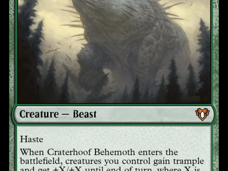 Craterhoof Behemoth [Commander Masters] Discount