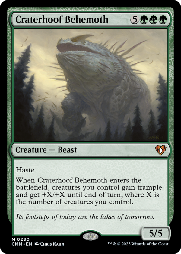 Craterhoof Behemoth [Commander Masters] Discount