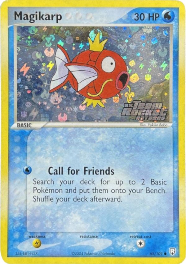 Magikarp (65 109) (Stamped) [EX: Team Rocket Returns] Cheap